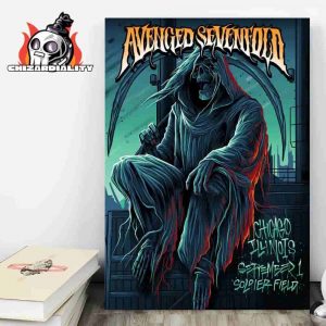 Avenged Sevenfold Words Of Wisdom Tour 2025 At Soldier Field Chicago Illinois On August 31st 2025 Home Decor Poster Canvas