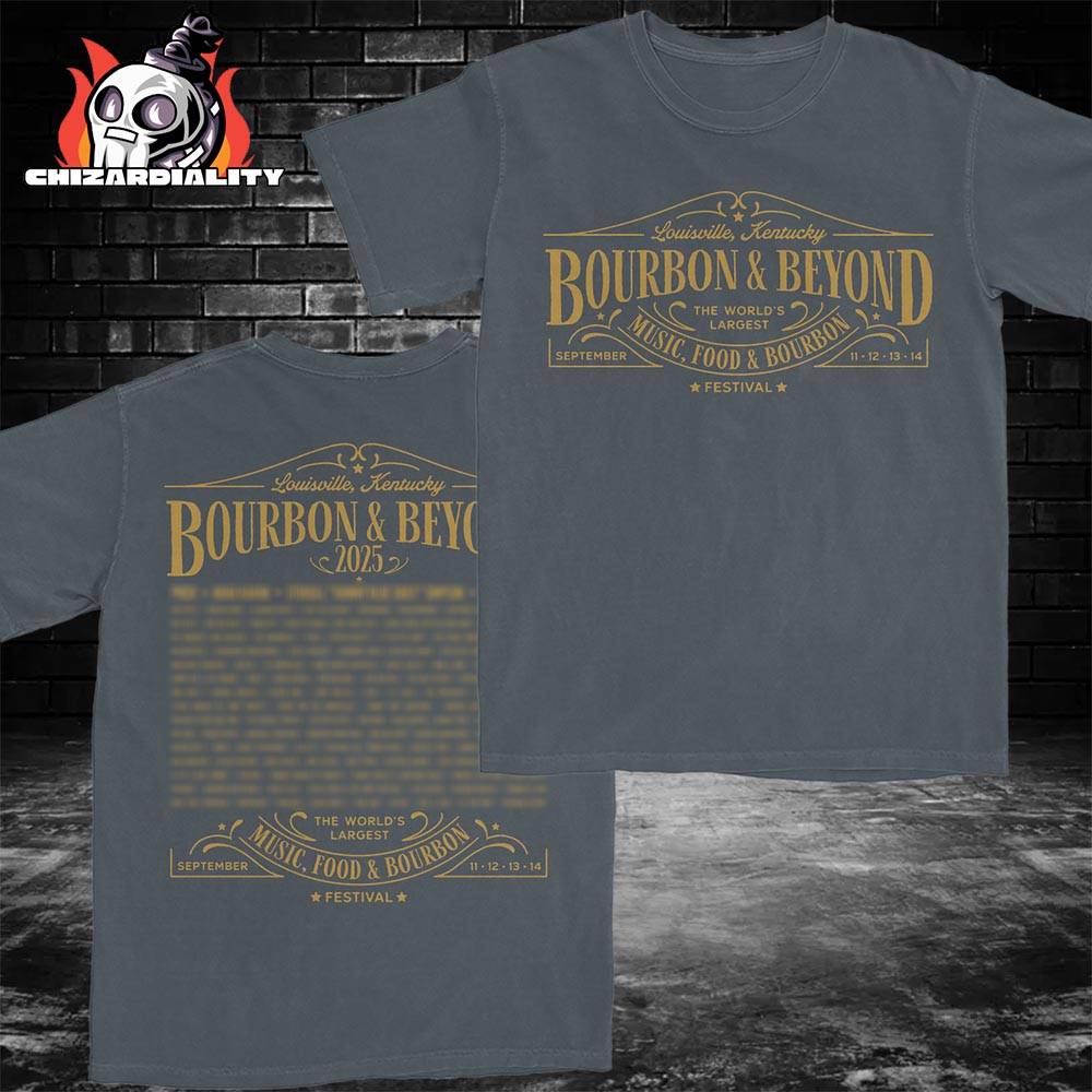 Bourbon And Beyond Highland Festival Grounds Gold Label Tee At Lousville Kentucky On September 11th To 14th 2025 Two Sided Classic T-Shirt Bourbon And Beyond Highland Festival Grounds Gold Label Tee At Lousville Kentucky On September 11th To 14th 2025 Two Sided Classic T-Shirt