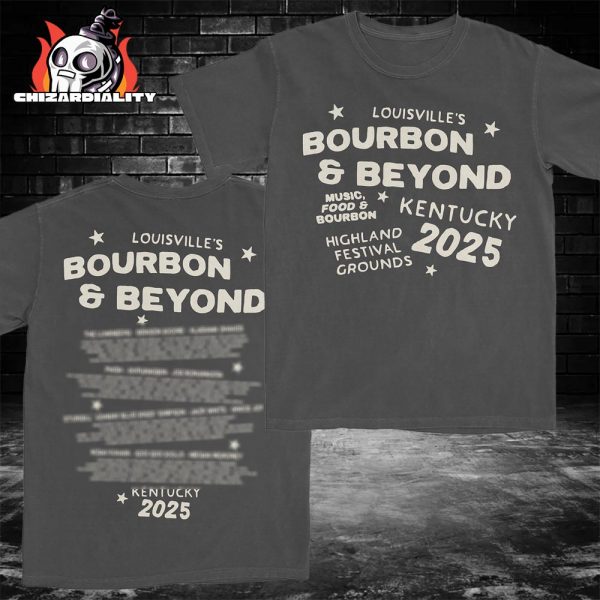 Bourbon And Beyond Highland Festival Grounds Tilted Text Tee At Lousville Kentucky On September 11th To 14th 2025 Two Sided Classic T-Shirt