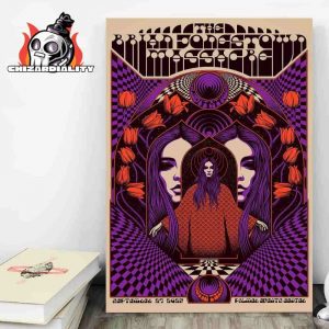 Brian Jonestown Massacre’s Poster Levitaion Performance At Palmer Events Center Austin TX On September 27th 2025 Wall Decor Poster Canvas