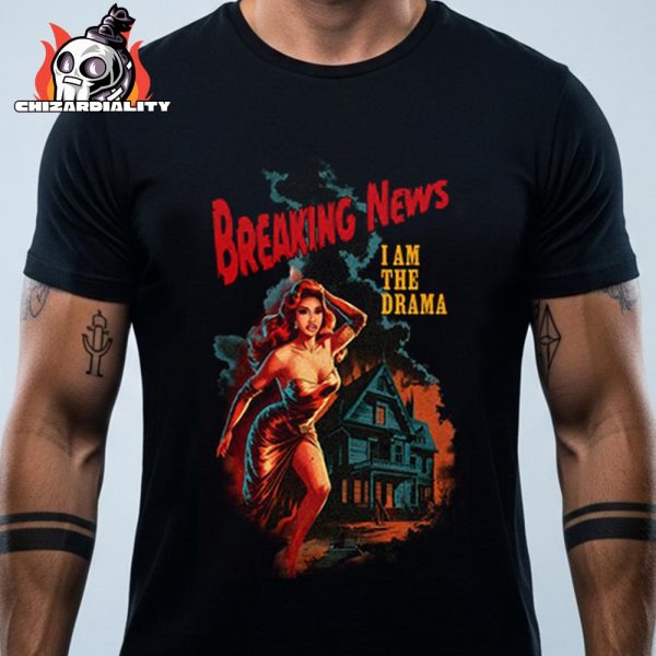 Cardi B New Album Am I The Drama Breaking News Black Tee Merch Limited Classic T-Shirt