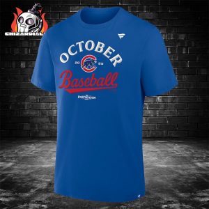 Chicago Cubs 2025 MLB Postseason Tee Locker Room Classic T-Shirt