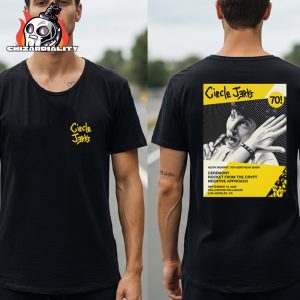 Circle Jerks Shepard Fairey Keith Birthday Black Tee At Hollywood Palladium Los Angeles CA ON September 19th 2025 Two Sided Classic T-Shirt
