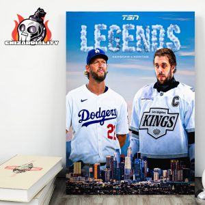 Clayton Kershaw And Anze Kopitar Announced Their Plans To Retire On The Same Day Two La Legends For Life Home Decor Poster Canvas