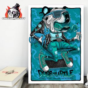 Dogs In A Pile Event Poster For 2 Nights At Troubadour West Hollywood CA ON September 18-19 2025 Home Decor Poster Canvas