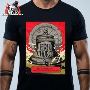 Eric Church Free The Machine Tour 2025 With Special Guest Elle King At Xfinity Mobile Arena Philadelphia PA On September 18th 2025 Classic T-Shirt