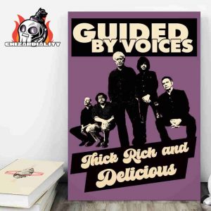 Guided By Voices Thick Rich And Delicious Screenprint Poster Merch Limited Wall Decor Poster Canvas