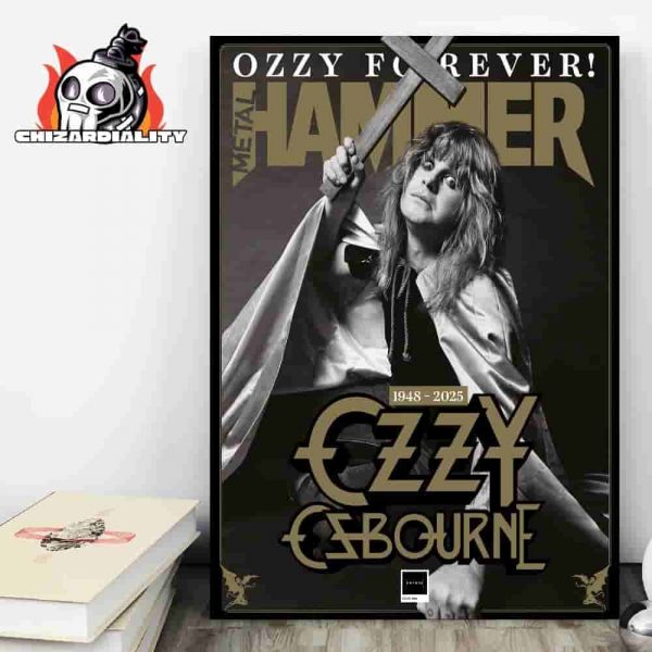 Metal Hammer New Issue Tribute To The Life Career And Legacy Of Ozzy Osbourne Ozzy Forever Wall Decor Poster Canvas