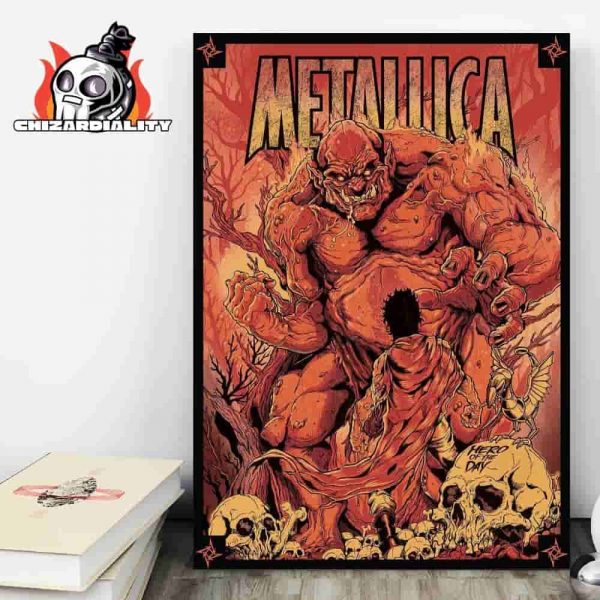 Metllica Load Remastered Hero Of The Day Screen Art Printed Poster Home Decor Poster Canvas