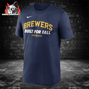 Milwaukee Brewers Nike 2025 MLB Postseason Tee Authentic Collection Legend Classic T-Shirt