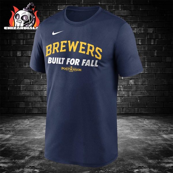 Milwaukee Brewers Nike 2025 MLB Postseason Tee Authentic Collection Legend Classic T-Shirt