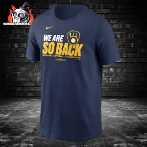 Milwaukee Brewers Nike 2025 NL Central Division Champions Tee Classic T-Shirt