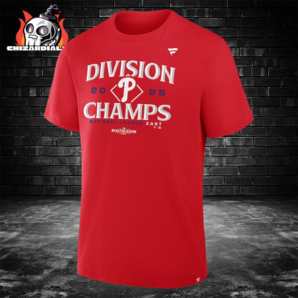 Philadelphia Phillies 2025 NL East Division Champions Locker Room Tee Classic T-Shirt Philadelphia Phillies 2025 NL East Division Champions Locker Room Tee Classic T-Shirt