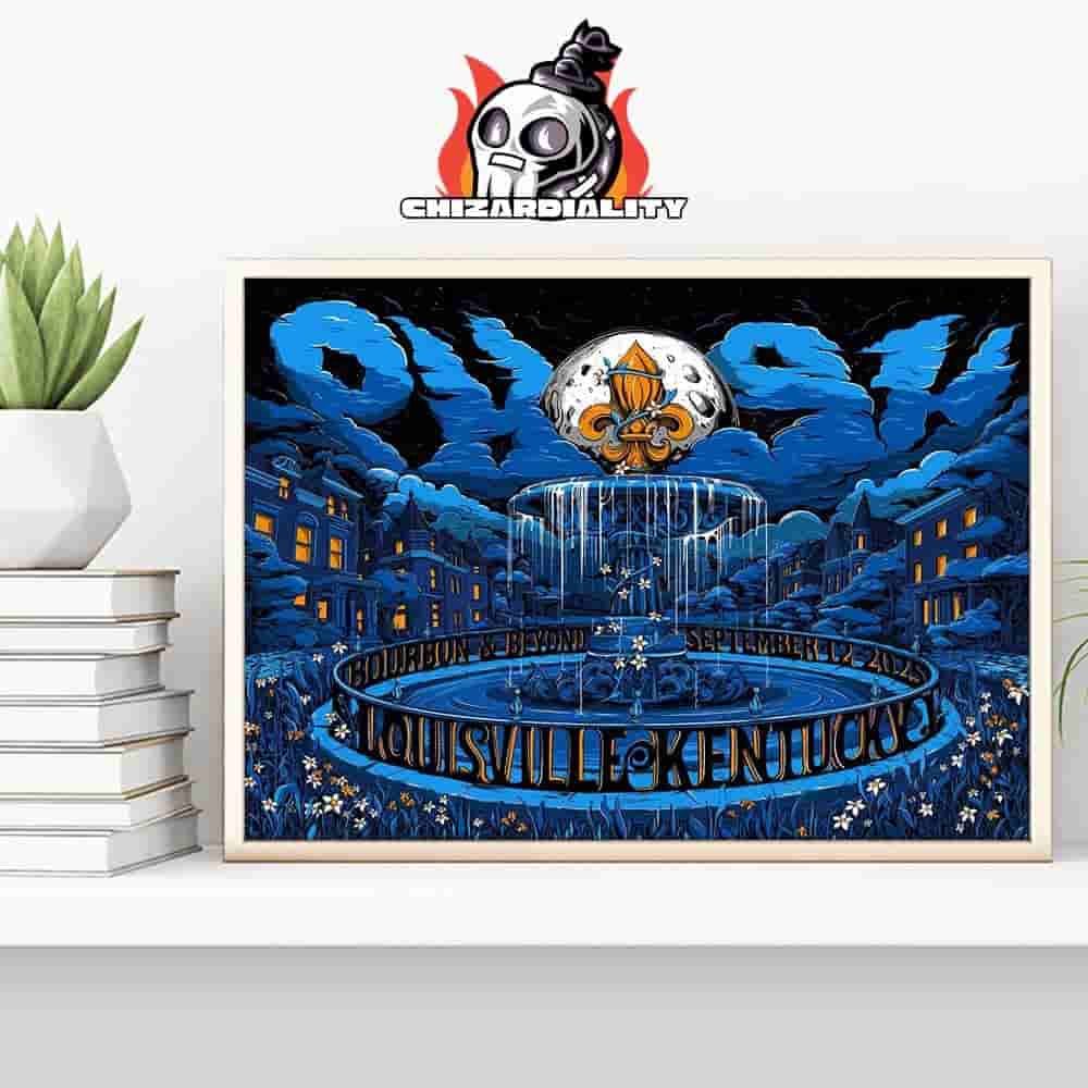 Phish Bourbon And Beyond Festival 2025 Night 2 Poster At Louisville Kentucky On September 12th 2025 Wall Decor Poster Canvas Phish Bourbon And Beyond Festival 2025 Night 2 Poster At Louisville Kentucky On September 12th 2025 Wall Decor Poster Canvas