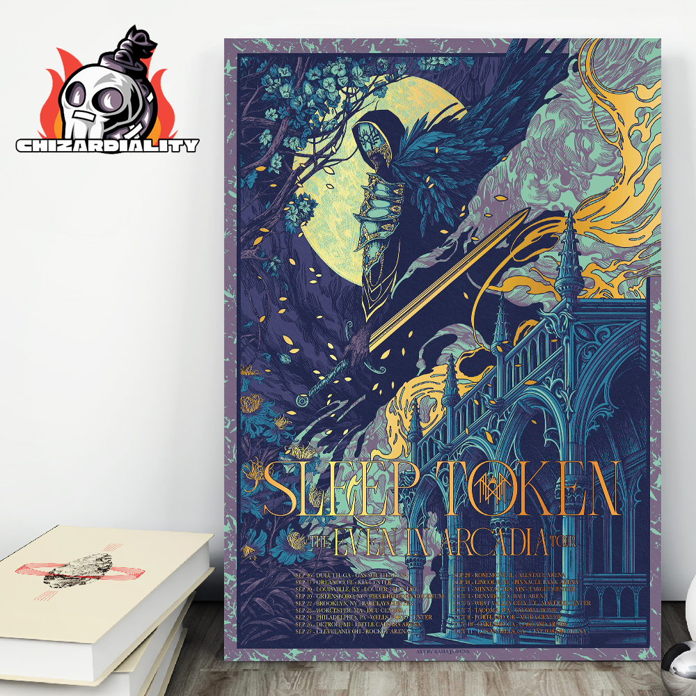 Sleep Token The Even Arcadia Tour 2025 Artwork Poster Dates And Places List Home Decor Poster Canvas Sleep Token The Even Arcadia Tour 2025 Artwork Poster Dates And Places List Home Decor Poster Canvas