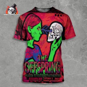 The Offspring Supercharged Tour 2025 Event Poster Live At White River Amphitheatre Aurburn WA On September 3rd 2025 All Over Print Shirt