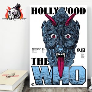 The Who Band Event Poster The Song Is Over Tour 2025 Night 1 At Hollywood Bowl CA On September 19th 2025 Wall Decor Poster Canvas