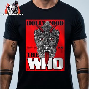 The Who Band Event Poster The Song Is Over Tour 2025 Night 2 At Hollywood Bowl CA On September 19th 2025 Classic T-Shirt