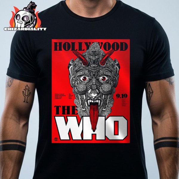 The Who Band Event Poster The Song Is Over Tour 2025 Night 2 At Hollywood Bowl CA On September 19th 2025 Classic T-Shirt