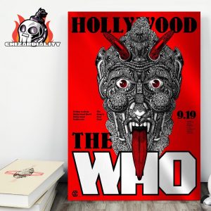 The Who Band Event Poster The Song Is Over Tour 2025 Night 2 At Hollywood Bowl CA On September 19th 2025 Wall Decor Poster Canvas