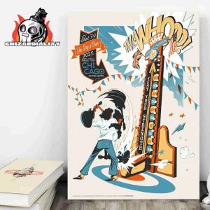 The Who Band North American Farewell Tour 2025 Live Poster At Chicago United Center On September 7th And 9th 2025 Home Decor Poster Canvas
