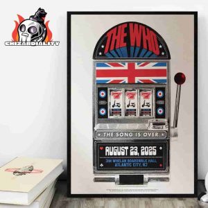 The Who Band The Song Is Over Poster At Jim Whelan Boardwalk Hall Atlantic City NJ On August 23rd 2025 Wall Decor Poster Canvas