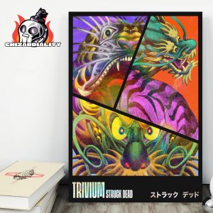 Trivium Holographic Struck Dead Poster Merchandise Limited Home Decor Poster Canvas