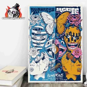 Umphrey’s Mcgee Blueprints Album Release Party At Garcia Chicago IL On September 8th 2025 Wall Decor Poster Canvas