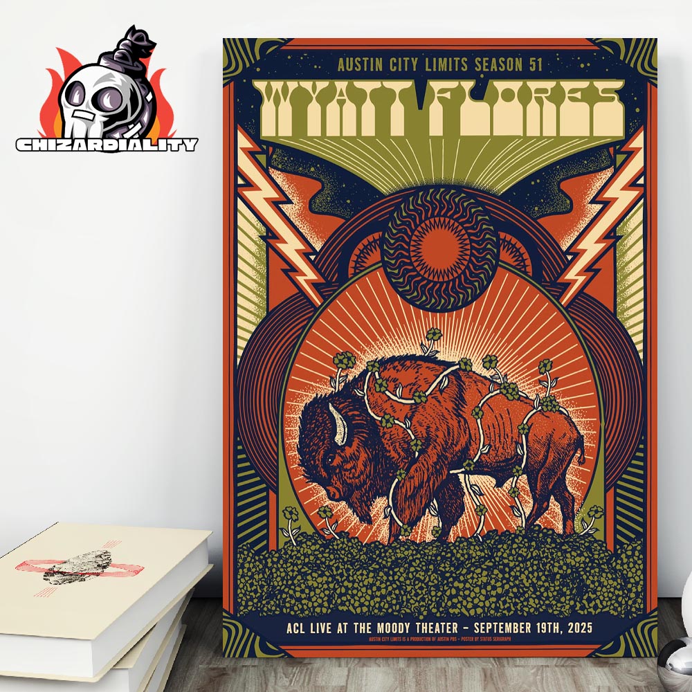 Wyatt Flores Austin Citu Limits Season 51 ACL Live At The Moody Theater On September 19th 2025 Wall Decor Poster Canvas Wyatt Flores Austin Citu Limits Season 51 ACL Live At The Moody Theater On September 19th 2025 Wall Decor Poster Canvas