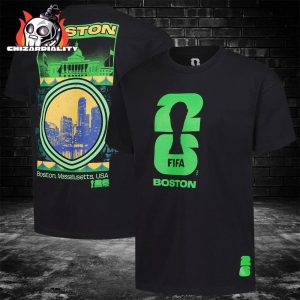 2026 FIFA World Cup Outerstuff Boston Host City Local Merch Two Sided Classic T-Shirt