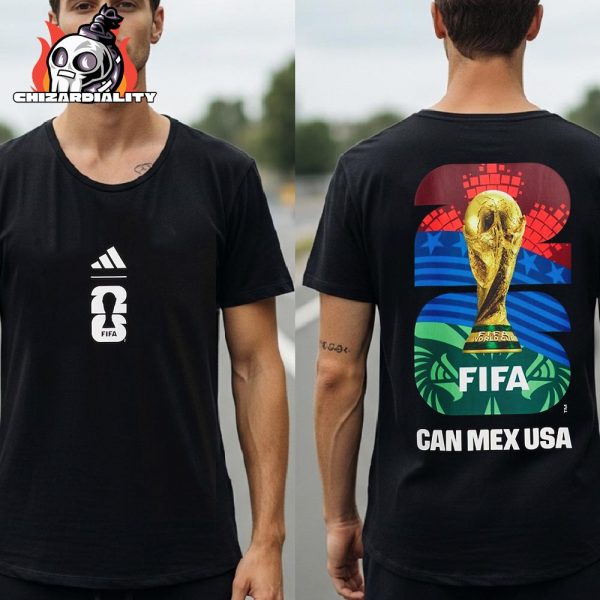 2026 FIFA World Cup adidas Official Graphic Canada Mexico USA Tee Merch Two Sided Classic T-Shirt