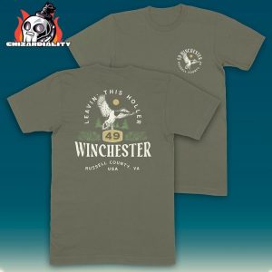 49 Winchester Welcome To The Holler UK And Euro Tour 2025 Leavin This Holler Green Duck Tee Two Sided Classic T-Shirt