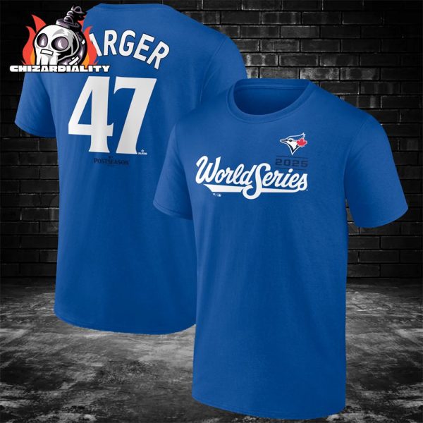 Addison Barger Toronto Blue Jays 2025 World Series Name And Number Two Sided Classic T-Shirt