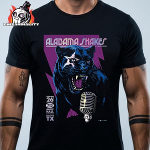 Alabama Shakes Purple Edition Poster Show With Greyhounds At 713 Music Hall Houston TX On September 26th 2025 Classic T-Shirt
