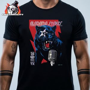 Alabama Shakes Red Edition Poster Show With Greyhounds At 713 Music Hall Houston TX On September 26th 2025 Classic T-Shirt