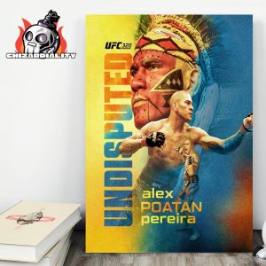 Alex Pereira Defeats Magomed Ankalaev At  UFC 320 By TKO To Become The Light Heavyweight Champion Of The World Wall Decor Poster Canvas