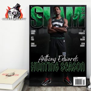Anthony Edwards Minnesota Timberwolves Hungting Season Cover Slam Magazine Home Decor Poster Canvas