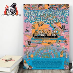 Austin City Limits Music Festival Live At Zilker Park 2025 ACL Line Up Commemorative Poster Wall Decor Poster Canvas