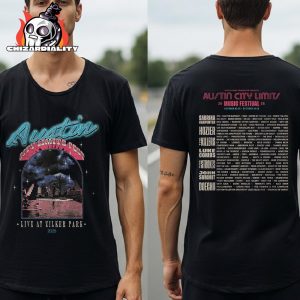 Austin City Limits Music Festival Live At Zilker Park Paddling Lineup Tee Two Sided Classic T-Shirt
