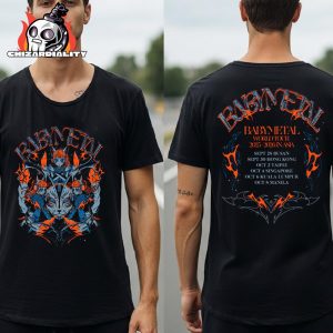 Babymetal World Tour 2025-2026 Asia 123 Thunder Tee Merch Limited Two Sided Classic T-Shirt