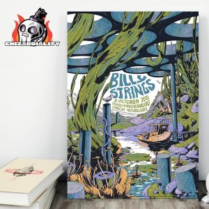 Billy Strings Artwork Night 2 Poster By Micha Huigen Live At Tivolivredenburg Utrecht Netherlands On October 8th 2025 Wall Decor Poster Canvas