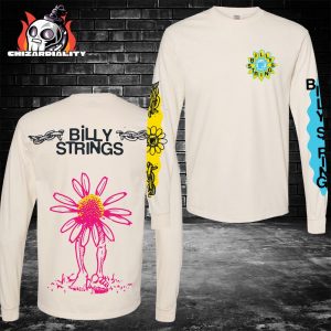 Billy Strings Fall 2025 Seeing Flower Long Sleeve With Dates Champagne Rodman Classic T-Shirt Billy Strings Fall 2025 Seeing Flower Long Sleeve With Dates Champagne Rodman Classic T-Shirt
