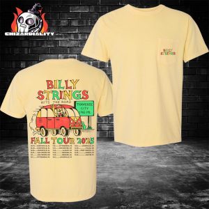 Billy Strings Fall 2025 Seeing Flower Tee With Dates Champagne Rodman Two Sided Classic T-Shirt Billy Strings Fall 2025 Seeing Flower Tee With Dates Champagne Rodman Two Sided Classic T-Shirt