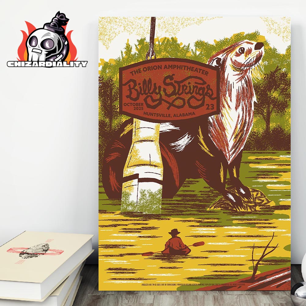 Billy Strings Fall Tour 2025 Single Night Print Poster At The Orion Amphitheater Huntsville AL On October 23rd 2025 Home Decor Poster Canvas Billy Strings Fall Tour 2025 Single Night Print Poster At The Orion Amphitheater Huntsville AL On October 23rd 2025 Home Decor Poster Canvas