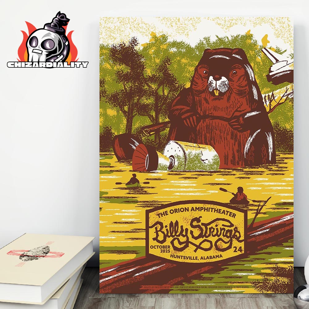 Billy Strings Fall Tour 2025 Single Night Print Poster At The Orion Amphitheater Huntsville AL On October 24th 2025 Home Decor Poster Canvas Billy Strings Fall Tour 2025 Single Night Print Poster At The Orion Amphitheater Huntsville AL On October 24th 2025 Home Decor Poster Canvas