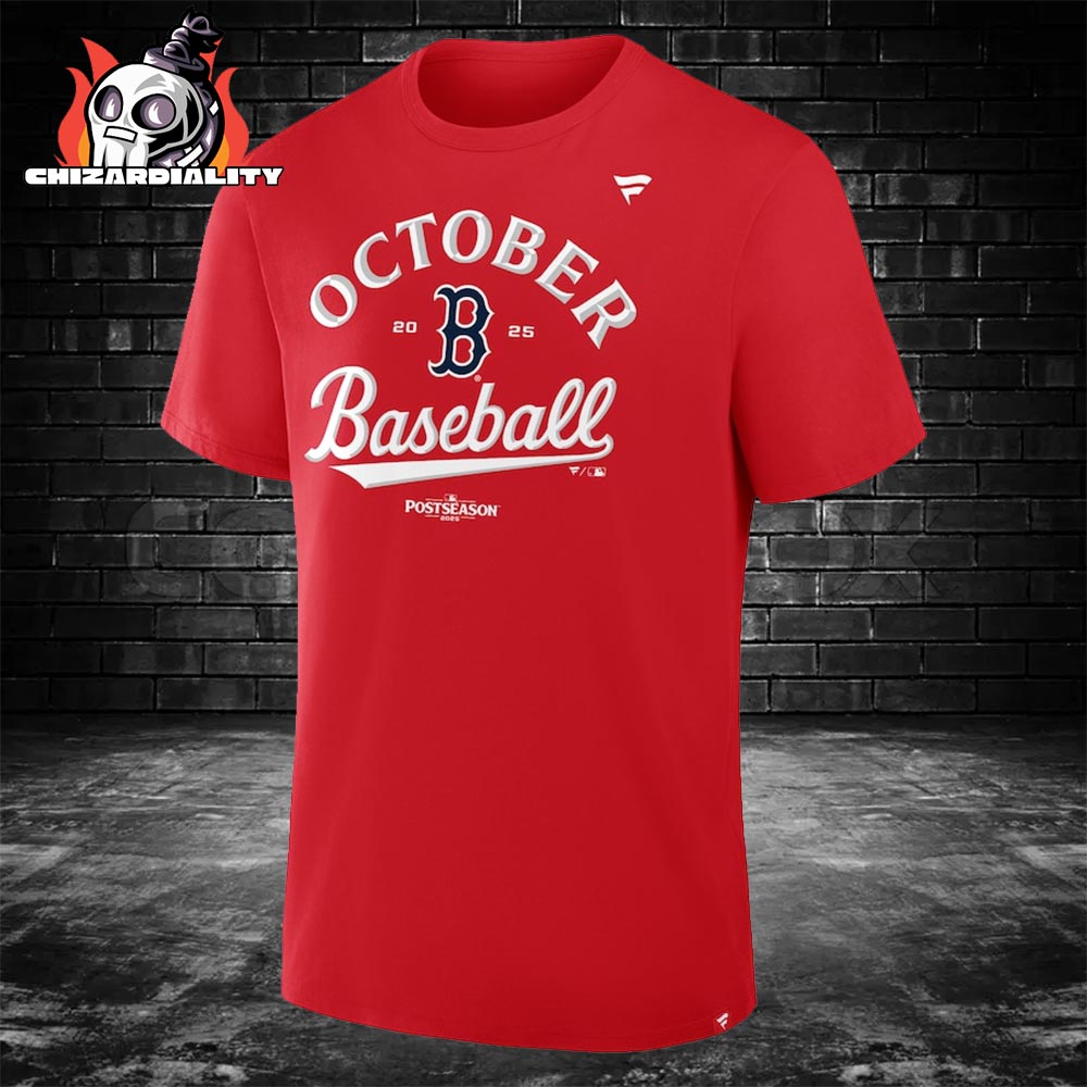 Boston Red Sox 2025 MLB Postseason Tee Locker Room Classic T-Shirt Boston Red Sox 2025 MLB Postseason Tee Locker Room Classic T-Shirt