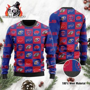 Buffalo Bills American Football Pattern Christmas Ugly Sweater Xmas Gift Buffalo Bills Ugly Christmas Sweater