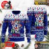Buffalo Bills Funny Santa Claus In The Chimney Ugly Sweater Xmas Gift Buffalo Bills Ugly Sweater