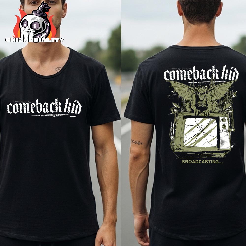 Comeback Kid 25 Year Anniversary Merch Broadcasting Tee Two Sided Classic T-Shirt Comeback Kid 25 Year Anniversary Merch Broadcasting Tee Two Sided Classic T-Shirt