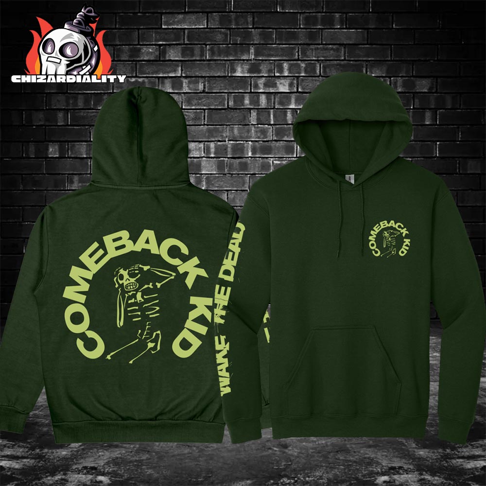 Comeback Kid 25 Year Anniversary Merch Wake The Dead Skull Hoodie Classic T-Shirt Comeback Kid 25 Year Anniversary Merch Wake The Dead Skull Hoodie Classic T-Shirt